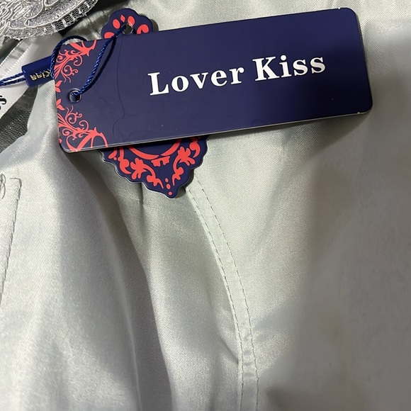 Lover kiss size Small lining 3/4 sleeve with beautiful lace details grey color - Picture 13 of 15